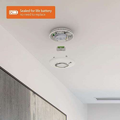 FireAngel Pro Connected Smart Smoke Alarm, Battery Powered with Wireless Interlink and 10 Year Life, FP2620W2-R - £30 @ Amazon