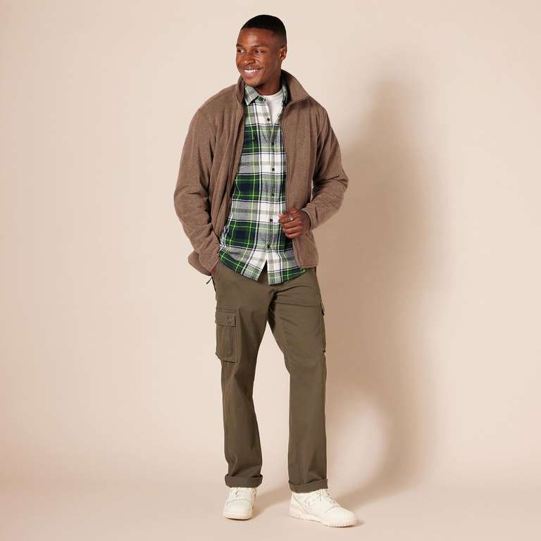 【美品】ANEW MEN ESSENTIAL FLEECE LPT / L Amazon Essentials Men's Full‑Zip Fleece Jacket L at Amazon - warm