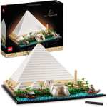 LEGO 21058 Architecture Great Pyramid of Giza Set, Home Décor Model Building Kit