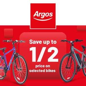 Up to 50% off Selected Adults & Kids Bikes + Free Click & Collect