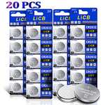 LiCB 20 PCS CR2032 Lithium Coin Battery- 240mAh W/Voucher - Sold by LiCB Direct FBA