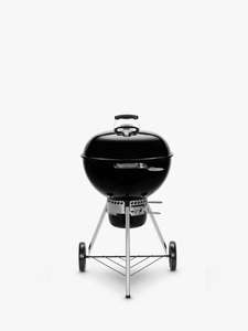 Weber Master-Touch E-5755 GBS Kettle Charcoal BBQ, 57cm, Stainless Steel Hinged Grate + Claim A Free GBS Roaster & Thermometer off Weber