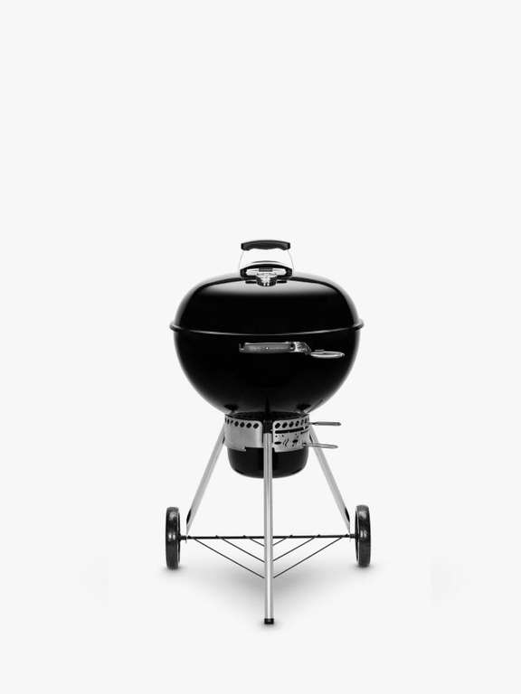 Weber Master-Touch E-5755 GBS Kettle Charcoal BBQ, 57cm, Stainless Steel Hinged Grate + Claim A Free GBS Roaster & Thermometer off Weber