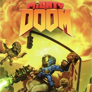 Mighty DOOM + FALLOUT crossover : FREE Vault-Tec Mini Slayer Skin in Mighty Doom until May 31 (iOS / Android)