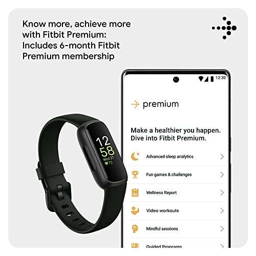 Fitbit Inspire 3 + 6 Months Premium Membership £69 @ Amazon