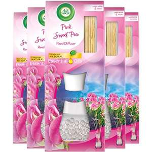 Air Wick Air Freshener Reed Diffuser,Pink Sweet Pea, Pack of 5 x 33ml £15.99 @ Amazon