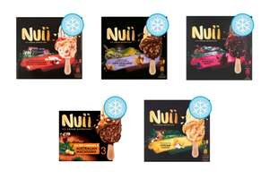 Nuii Ice Cream Sticks (Salted Caramel / Dark Chocolate & Berry / White Chocolate / Almond & Honey / Coconut) (Clubcard Price) 3x90ml