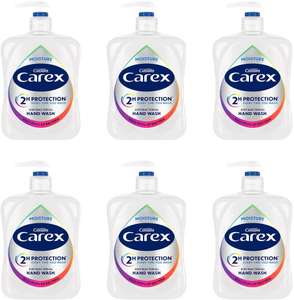 Carex Dermacare Moisture Antibacterial Hand Was Hand Wash Pack of 6 x 250ml - £6 / £5.70 Subscribe & Save at Amazon