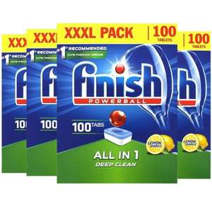 4 x 100 (400) Finish Powerball All In One Lemon Dishwasher Tablets £26.86 with code @ Finish / eBay