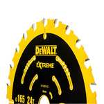 DeWALT DT10624-QZ Premium Circular Saw Blade Extreme Series - 165 mm x 20 mm 24T