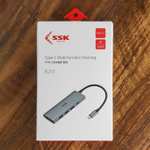 SSK 5 in 1 USB C Hub 4K@60Hz/2 USB3.0/100W Power Delivery 3.0 with voucher @ SSK Corporation Direct FBA