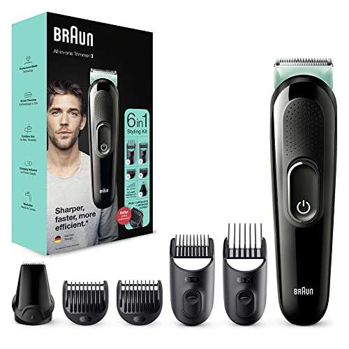 BRAUN MGK3221 6-in-1 Trimmer - Black & Green £17.99 with click and collect @ Currys