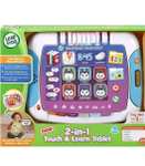 LeapFrog 2-in-1 Touch & Learn Tablet, Kids Two-Sided Tablet, educational Electronic Toy with Stories and Activities. Age 2+