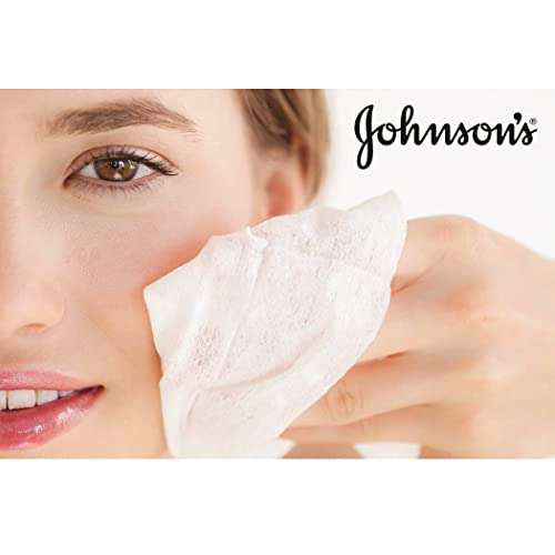 Johnson's Makeup Be Gone Refreshing Wipes, Spring flower, Clear, Pack of 25 - 97p With S&S Voucher