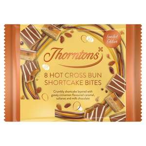 Thorntons Limited Edition 8 Hot Cross Bun Shortcake Bites, 25p @ Co-Op Bebington