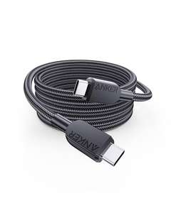 Anker 240W USB-C to USB-C Cable, 6 ft Double Braided Nylon Type C Charging Cable Sold by AnkerDirect UK