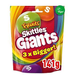 Skittles Giants Sharing Pouch 141g - £1 (or 90p Subscribe & Save) @ Amazon