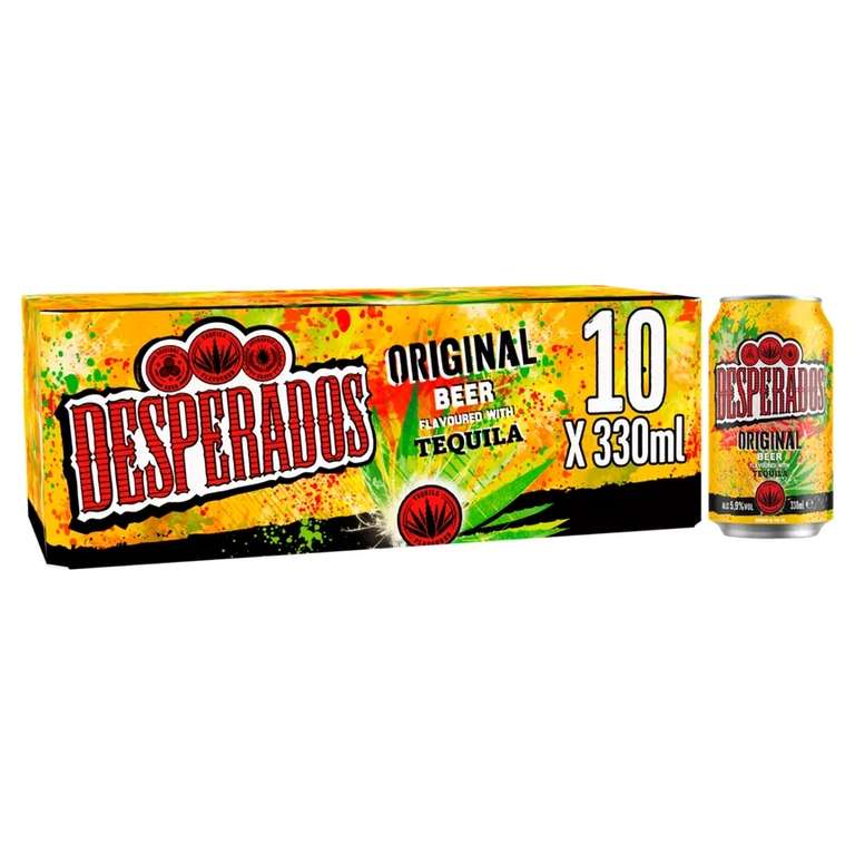 Desperados Tequila Lager Beer Cans 10 X 330ml £11 @ Asda