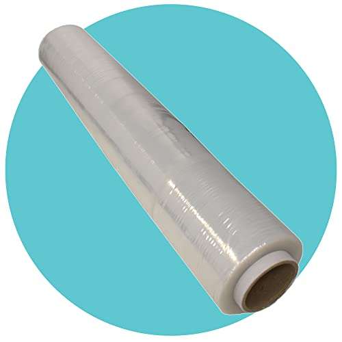 Triplast Heavy Duty Black Stretch Wrap – 500mm Wide, 25mu Thick For Pallets & Moving