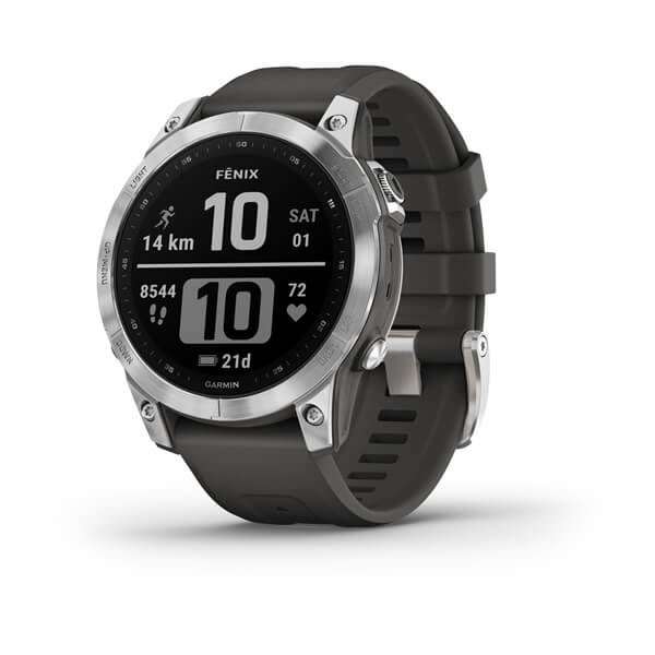 Garmin Fenix 7 – Standard Edition - 47mm - Silver with Graphite Band £352.79 via Perks at Work with discount code