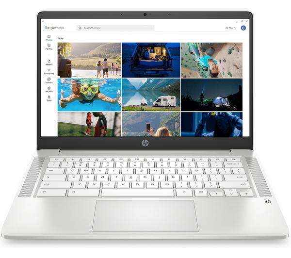 HP 14-na503sa 14" FHD IPS Chromebook - Intel N4020/4GB/64 GB eMMC/250nits, White @ £129 with next day delivery @ Currys