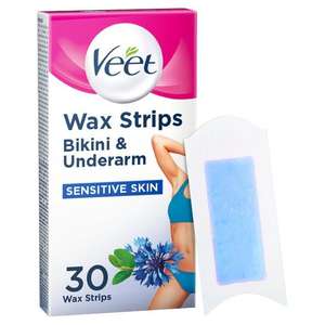 Veet Wax Strips With Easy-Gel Sensitive Skin Bikini & Underarm 30 per pack - £6.50 @ Morrisons