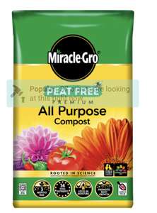 Miracle Grow Peat Free Compost 50L - Free C&C