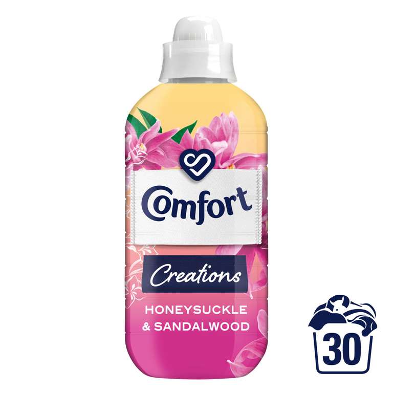 Comfort Fabric Conditioner 1.16L 33 washes Honeysuckle & Sandlewood and more 65p @Morrisons Paisley Falside Road