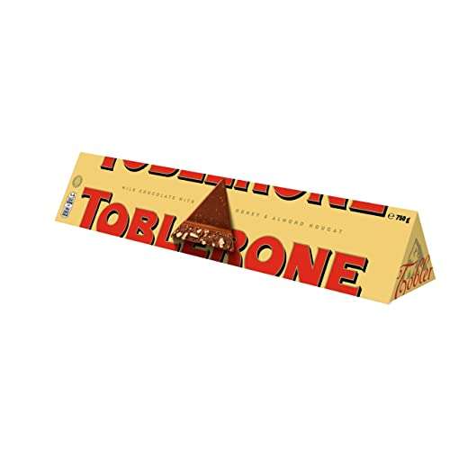 Toblerone Swiss Milk Chocolate Bar with Honey and Almond Nougat, 750g - £8.33 @ Amazon