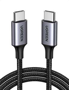 UGREEN USB C to USB C Charger Cable 60W Fast Charge Type C Braided Data Lead Compatible with MacBook Pro 2021 & More £5.59 @ UGREEN/Amazon