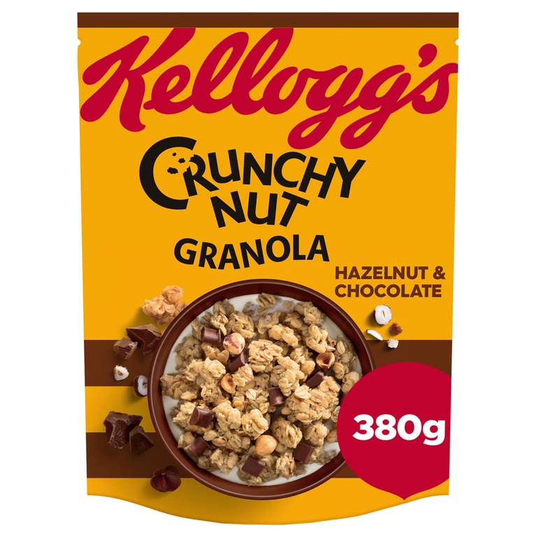 2 for £4 on various cereals - e.g Kellogg's Crunchy Nut Hazelnut & Chocolate Breakfast Granola 380g £3 each / 2 for £4 @ Iceland
