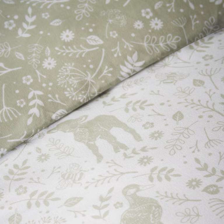 Green Spring Animals Reversible Duvet Cover from £4.50 + 99p collection @ Matalan