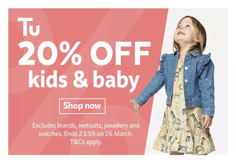 20% off Kids & Baby Incl Sale Items | Free Collection / Game Hat £1.92 / Zip Through Hoodie £2.40 / Polo Shirts 2 Pack From £2.40 @ Argos