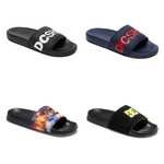 DC Men’s Sliders (4 Colours/Sizes 5-12) - W/Code & Free Delivery for Members