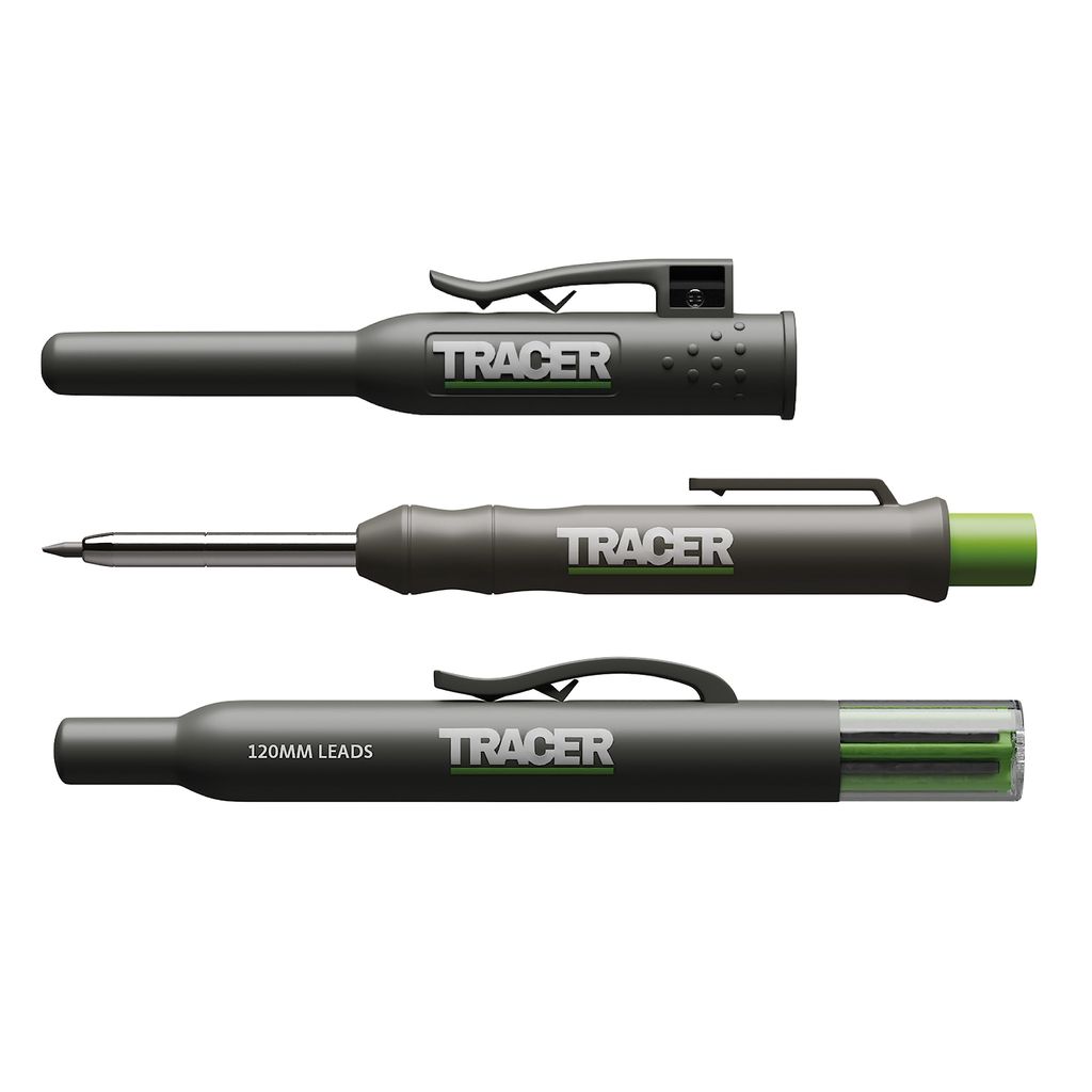 Tracer Deep Hole Construction DIY Pencil with 6 x Replacement Lead Pack & Site Holsters All-in-one Marking Kit - £7.60 / £6.80 S&S