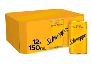 Schweppes Slimline Tonic Cans 12×150ml - Barrhead
