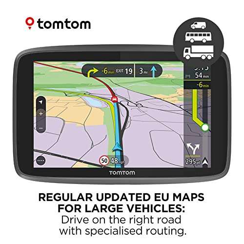 TomTom GO 60 S 6 GPS with Lifetime Map and Traffic Updates