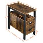 Yaheetech End Table, Side Table with 2 Drawer with voucher - Sold & Dispatched by Yaheetech UK
