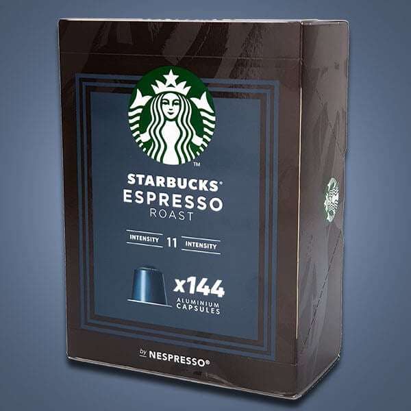 144 X Starbucks Espresso Roast Coffee Nespresso Pods - Best Before 01/07 £24.99 @ Discount Dragon
