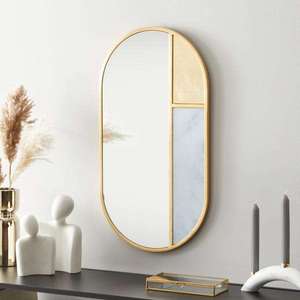 Lexi Wall Mirror, 65x35cm £11.25 + £3.95 delivery @ Dunelm