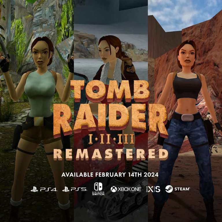 Tomb Raider I-III Remastered Starring Lara Croft [Xbox One, Series X|S and PC Play Anywhere (Turkey Store FUPS Required)