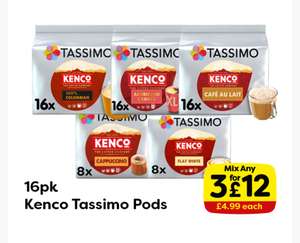 Kenco Tassimo Pods 3 for £12
