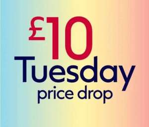 £10 Tuesday. No7, Soap & Glory, loreal, ted baker, Eucerin, olay, champneys nip+fab (£1.50 C&C/Free on £15 Spend) £9 with student discount