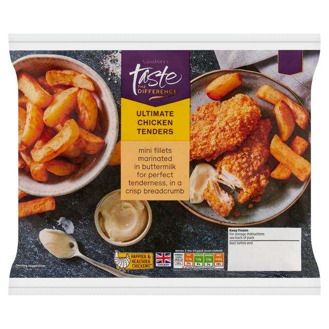 Sainsbury's Buttermilk Chicken Breast Tenders, Taste the Difference 450g - Nectar Price