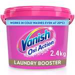 Vanish Oxi Action Laundry Booster and Stain Remover Powder for Colours 2.4kg - £11.19 S&S + voucher