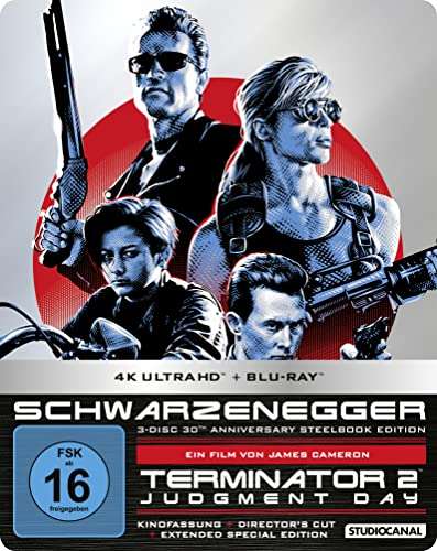Terminator 2 30th Anniversary Steelbook Edition (4K Ultra-HD + Blu-ray 2D + Blu-ray 3D)
