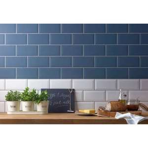 20% off wall & floor tiles and grout (e.g. Metro White Bevelled Ceramic Wall Tile 100 x 200mm for £5.60 per pack) click & collect @ Homebase