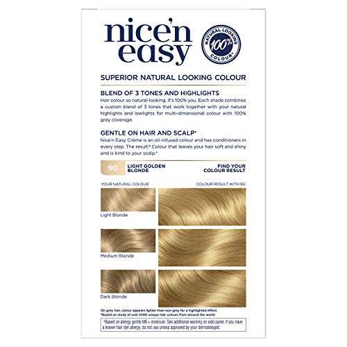Nice and Easy 9G shade Oil Infused Permanent Hair Dye £2.75 @ Amazon