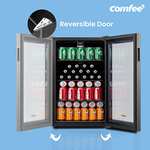 COMFEE' RCZ96BG1(E) Under Counter Beer Fridge, 93L Drinks Fridge, LED Light, Removable Shelves - £179.99 Prime Exclusive @ Amazon