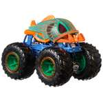 Hot Wheels Monster Trucks Creature 3-Pack of 1:64 Scale Toy Monster Trucks, Shark Wreak, Piran-ahh & Mega Wrex